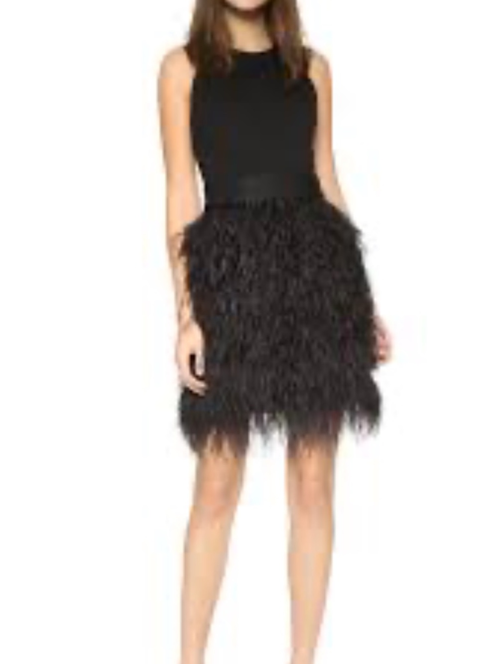 Sugarlips Ostrich Feather LBD size XS